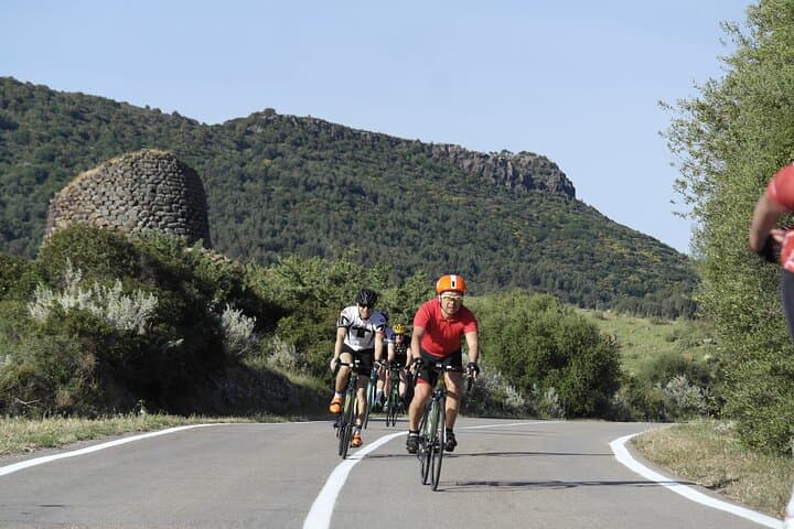 Riding a bike in Sardinia