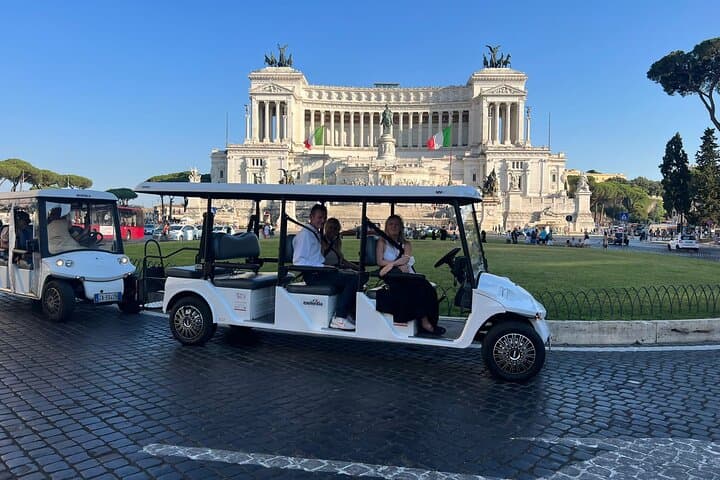 Private Golf Cart Tour of Rome with Food Tasting