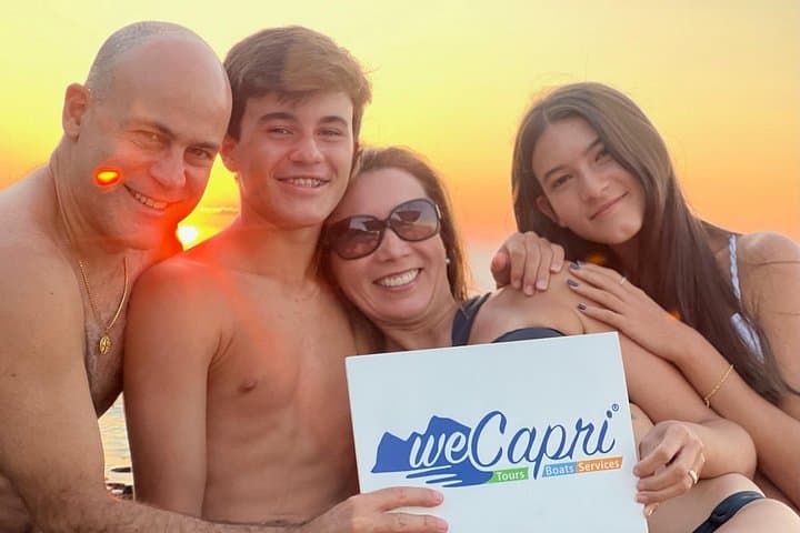 Capri Sunset Cruise, with Prosecco, Faraglioni Views & Swim Stops