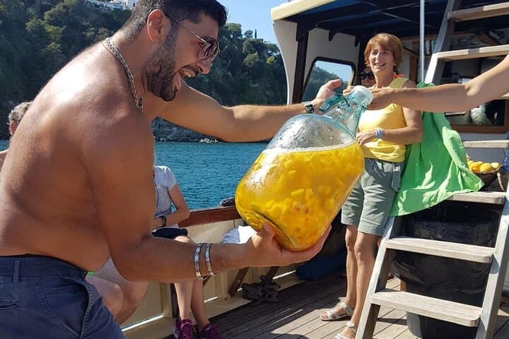 Boat tour of the island of Ischia with lunch and bath