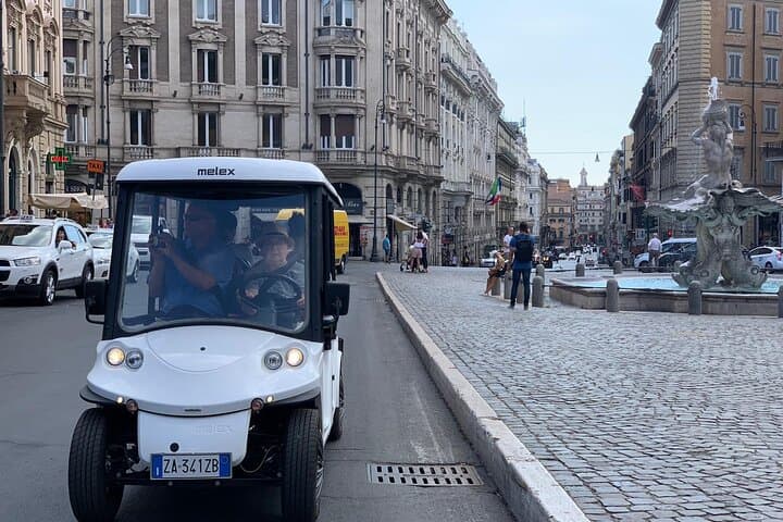 Private Golf Cart Tour of Rome with Food Tasting