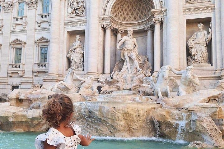 Fountains & Squares of Rome Tour for Kids with Pantheon Trevi Navona & Gelato