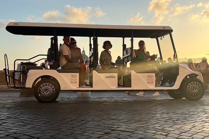 Explore Rome in Style: Golf Cart Tour with Optional Private Guide