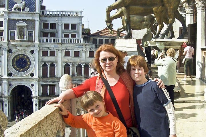 On the terrace of St. Mark's Basilica