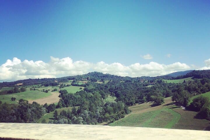 View from Dome of the Sanctuary of Vicoforte Piedmont - Italy