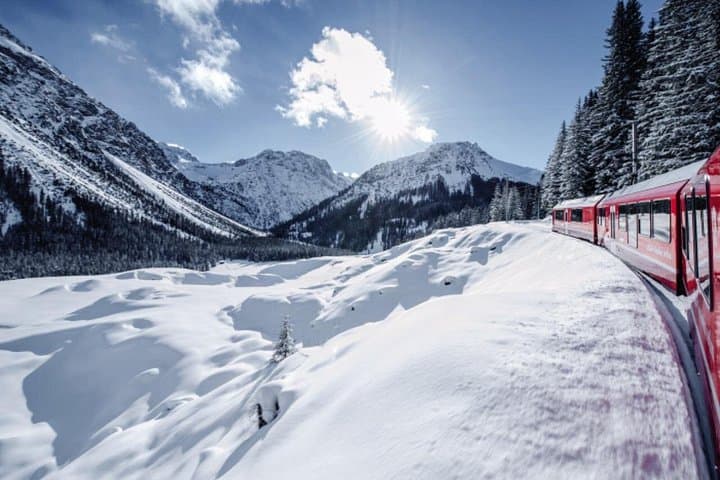 From Milan: St. Moritz and Panoramic Bernina Express Tour