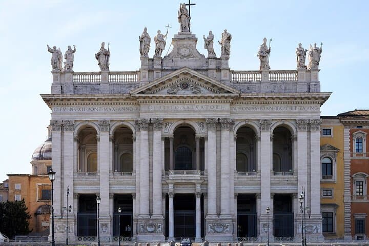 Massive facade of the Saint John Cathedral.