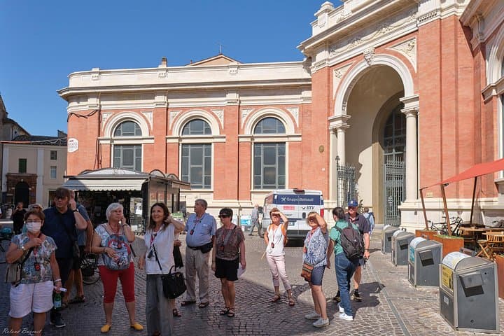 Walking in the city center