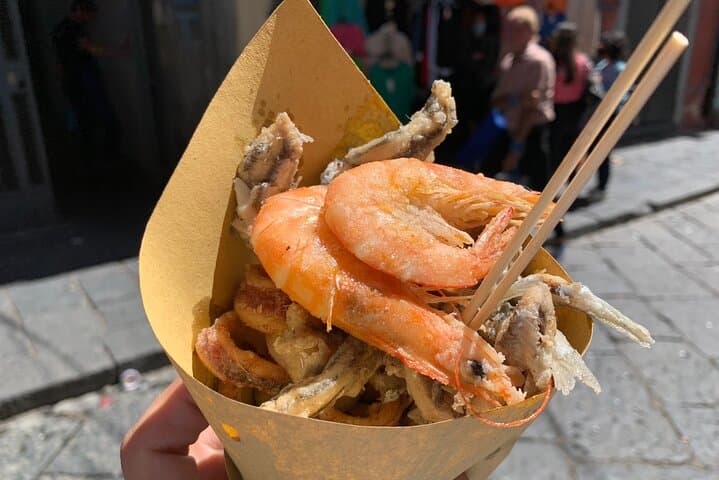 The traditional “cuopp’ di pesce”