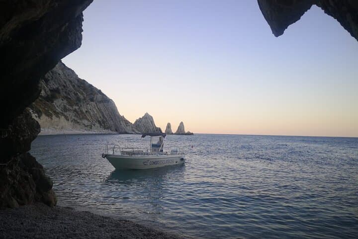 Due Sorelle beach at sunset
