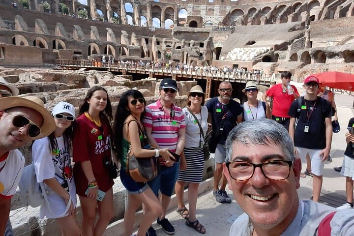 Arena selfie with our group!
