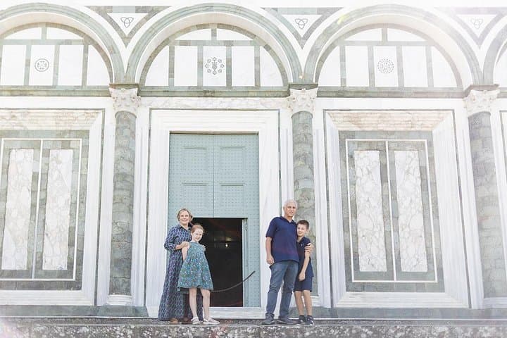 Family portrait at San Miniato al Monte's Abbey Florence