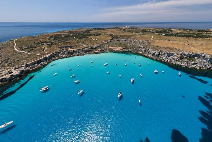 Favignana and Levanzo, Egadi islands tour by boat from Trapani