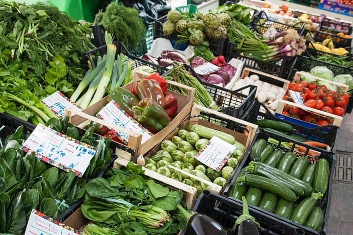 Shopping at the local market