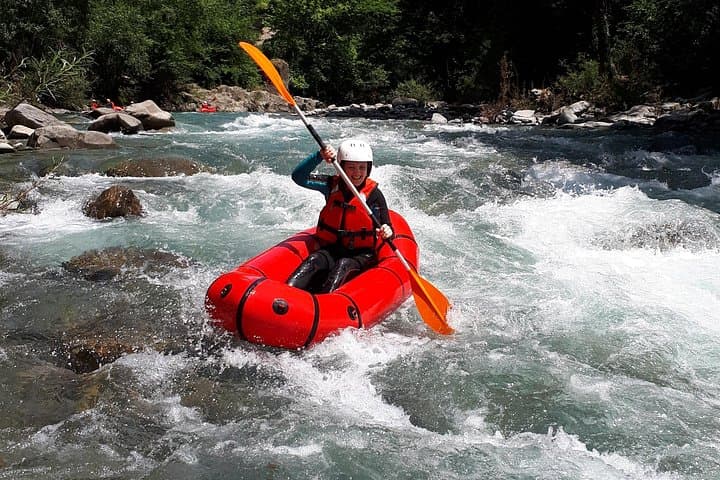 Go straight down the rapid