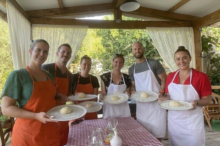 Sorrento Pizza Making Class, Dessert, Wine, Limoncello and Pickup
