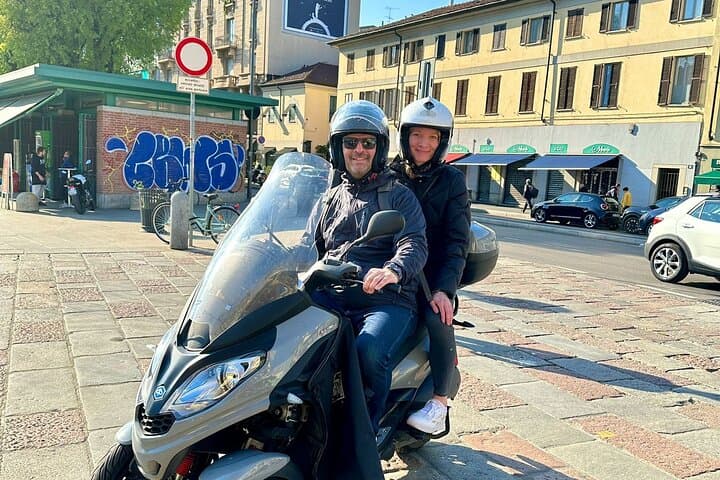 Milan Vespa Adventure: Private Tour for Couples and Friends