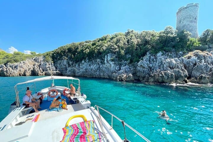 Boat excursion to Gaeta with a stop for swimming and snorkeling 2 HOURS