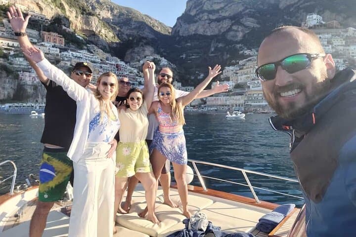 Sunset tour by private boat from Positano, Praiano or Amalfi
