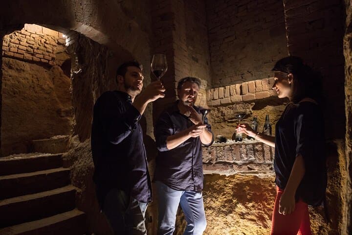 Tasting of the Best Wines in Siena in an Etruscan Crypt