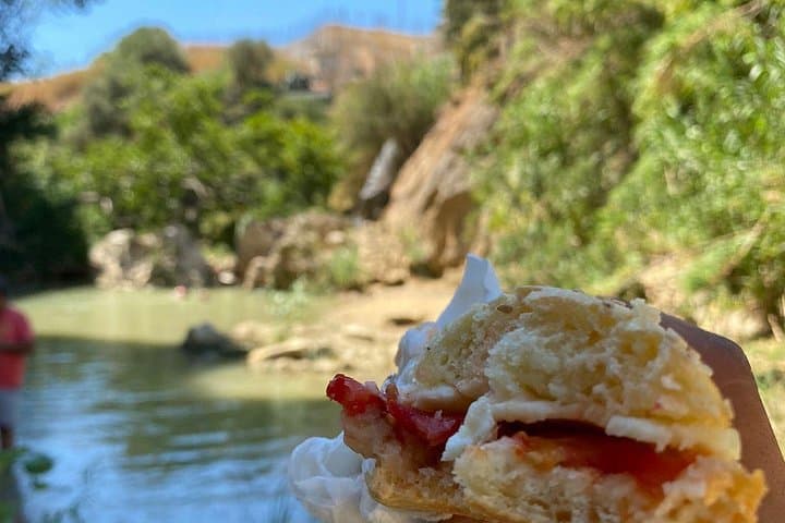 tasting of typical Sicilian bread and sweet