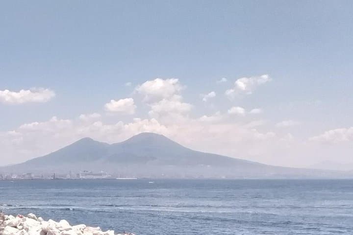 Vesuvius seen from the Caracciolo seafront