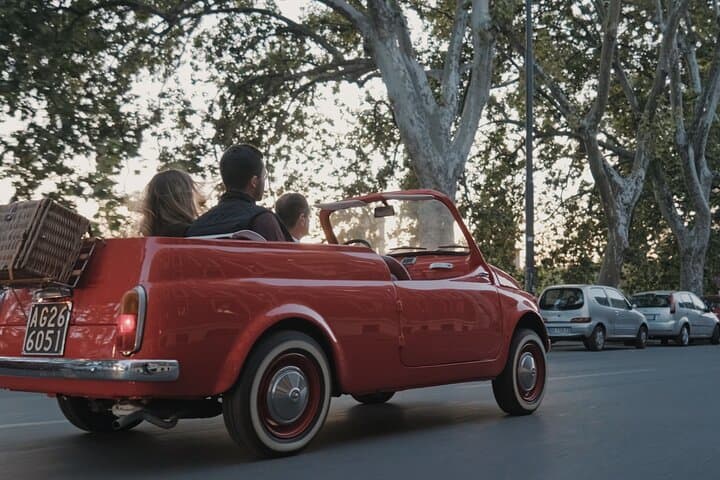 Vintage Fiat 500 Cabriolet: Rome's Highlight Semi Private Tour