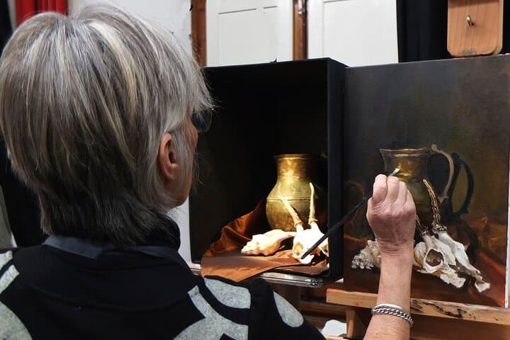 Painting antique metals can be fun for students!