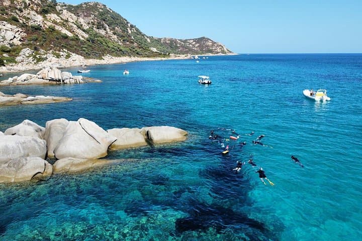 San Teodoro: snorkeling dinghy tour at Molara with sea scooter