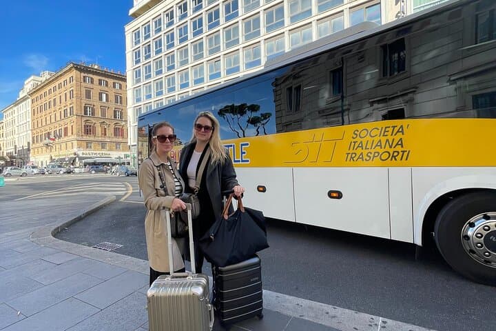 Fiumicino Airport Shared Shuttle Bus to Rome Termini & Vatican
