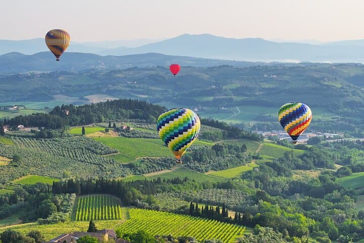Hot Air Balloon ride in the Chianti Valley Tuscany