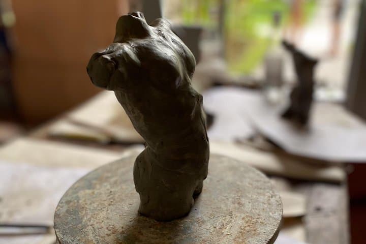 Private Clay sculpture class with local mixed clays