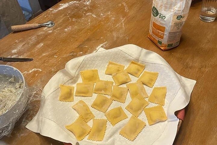 Ravioli with ricotta and spinach