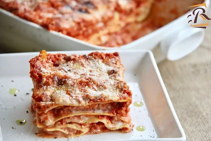 Hand made classic lasagna