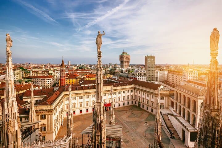 Beautiful view from Duomo's rooftop