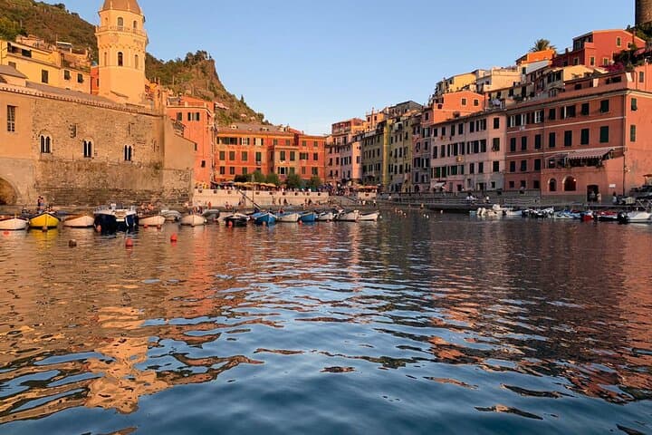 3 Hour shared Cinque Terre tour + Swim Stops at Secluded Beaches!