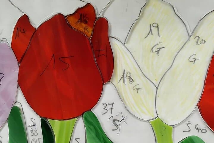 Stained glass project and partial execution