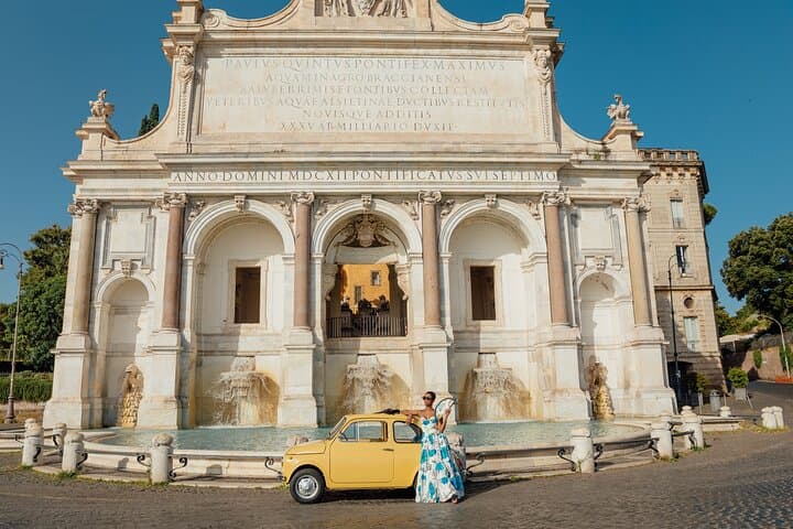 Rome Fiat 500 Vintage tour