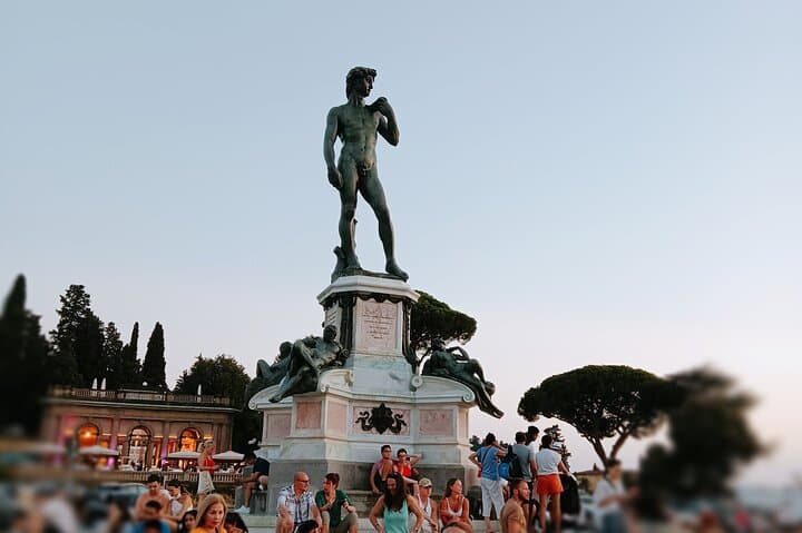 At piazzale Michelangelo