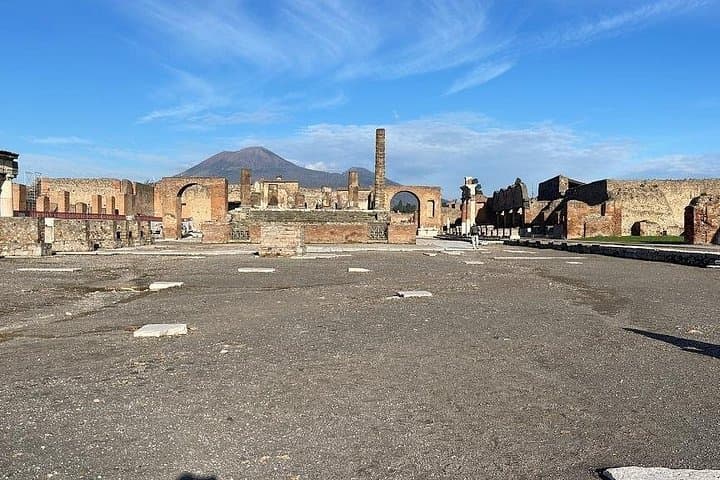 Transfer from Positano to Naples with a 1 hour stop in Pompeii or Herculaneum