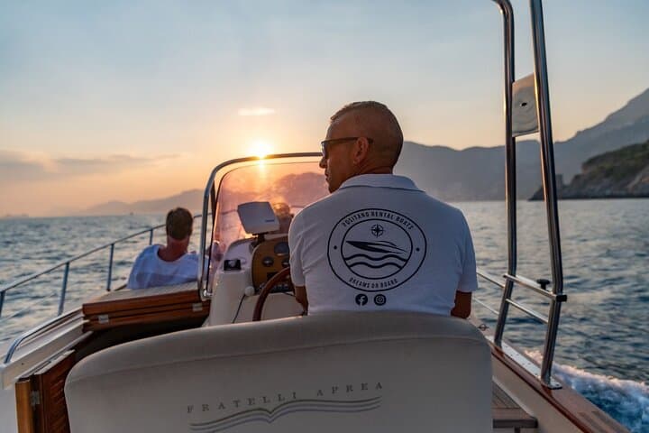 Sunset tour by private boat from Positano, Praiano or Amalfi