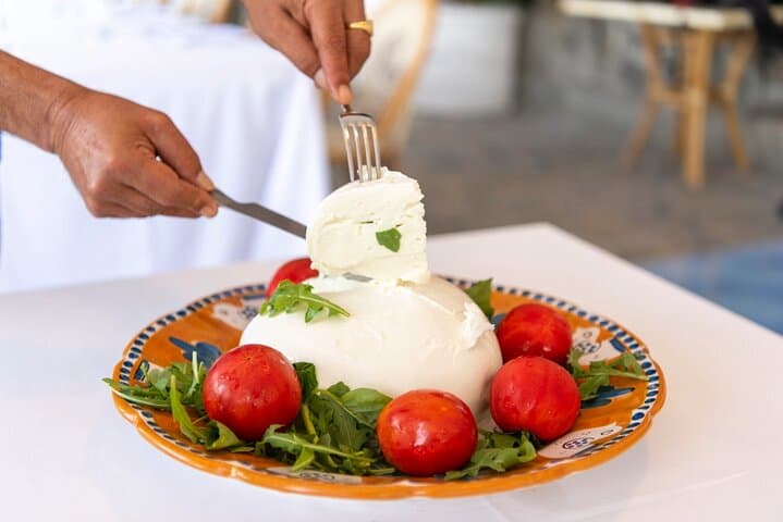 typical italian mozzarella