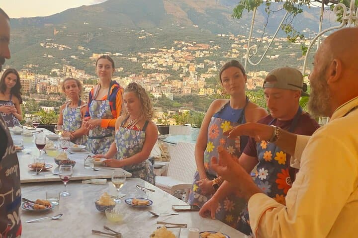 The chef Vincenzo waiting for you for amazing cooking class,