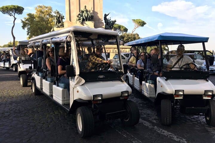 Private Golf Cart Tour in Rome-4 hours