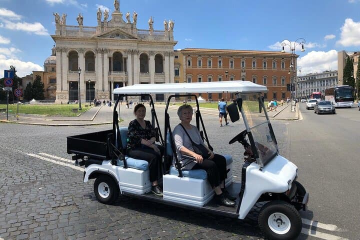 Private Golf Cart Tour in Rome-4 hours