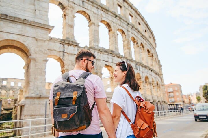 Customer photo outside the Colosseum