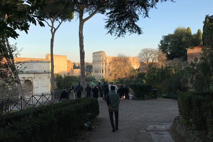 Colosseum, Forum, Palatine Hill with audio guide and Arena or Bus option