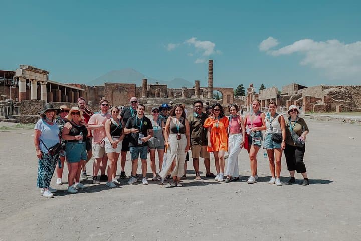 Pompeii and Mt Vesuvius from the Forum