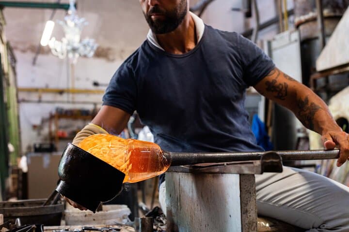 Murano by Private Watertaxi Including Glass Blowing Demo with Hotel Pickup