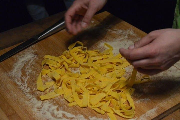Traditional Pasta Cooking Class with Tiramisu Small Group